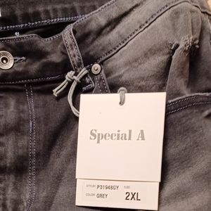 NWT Special A Jeans Dark Grey Denim